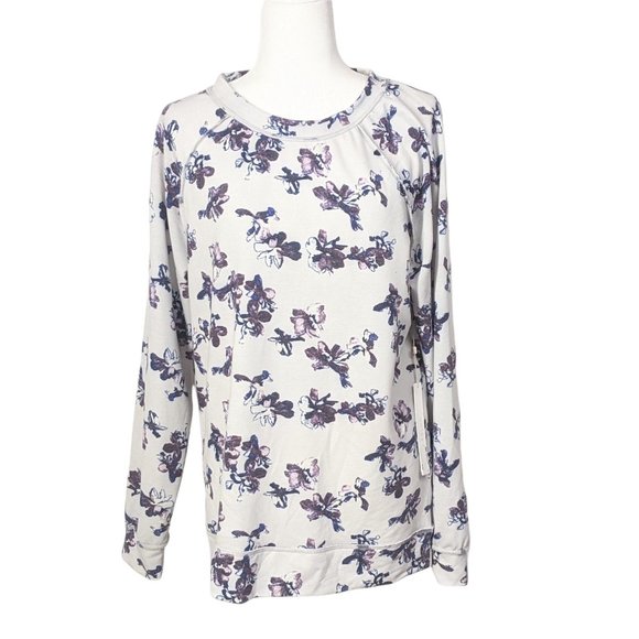 NEW Caslon Lena Purple Floral Pullover Top Size M - Picture 2 of 8